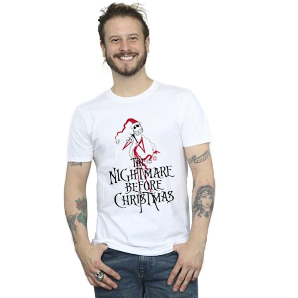 Disney Herr The Nightmare Before Christmas Santa T-shirt XXL Vit White XXL