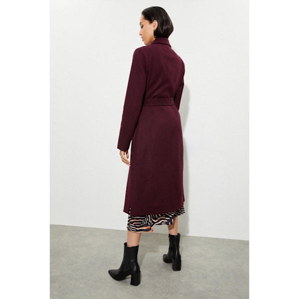 Dorothy Perkins Kvinnors/Damers Långlinjig Wrap Tall Coat Storlek 16 UK Bär Berry 16 UK