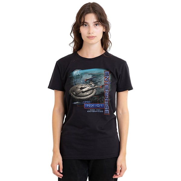 Star Trek Unisex Vuxen Enterprise NX 01 T-Shirt XXL Svart Black XXL