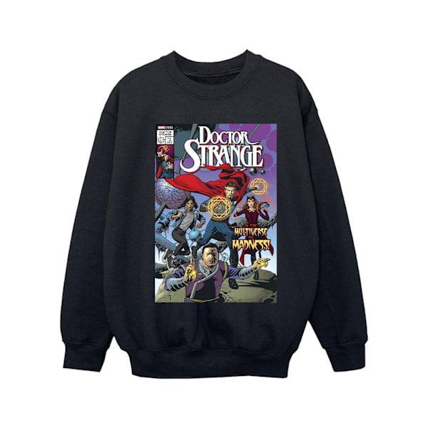 Marvel Girls Doctor Strange Comic Circles Sweatshirt 7-8 år Black 7-8 Years