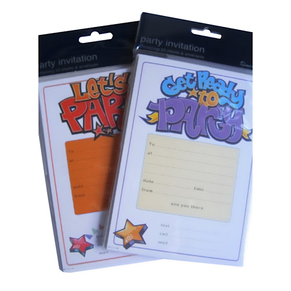 Simon Elvin Star-inbjudningar (20-pack) One Size Vit/Flerfärgad White/Multicoloured One Size
