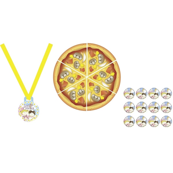 Amscan Little Cooks Pizza Party Spel Set En Storlek Flerfärgad Multicoloured One Size