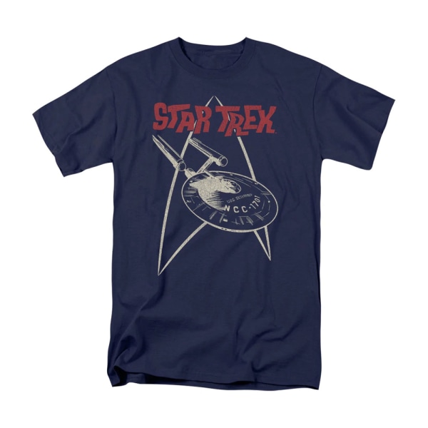 Star Trek Herr Ship T-shirt S Marinblå Navy S