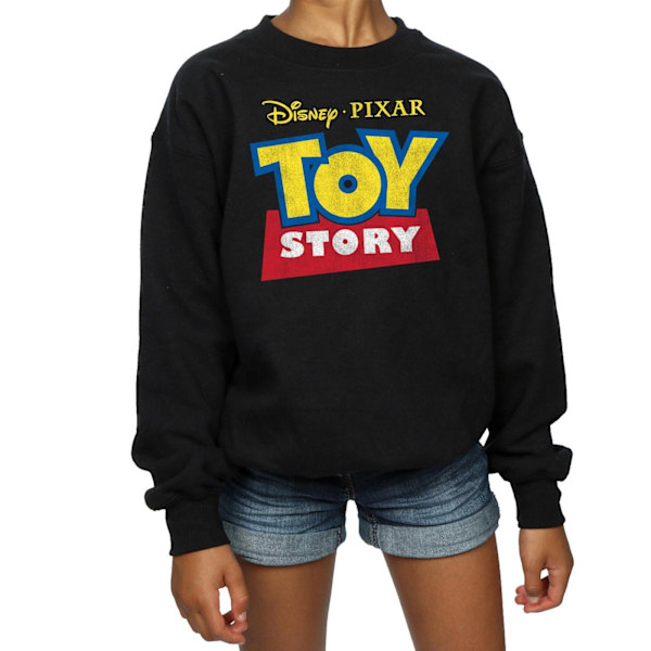 Disney Girls Toy Story Logo Sweatshirt 7-8 år Svart Black 7-8 Years