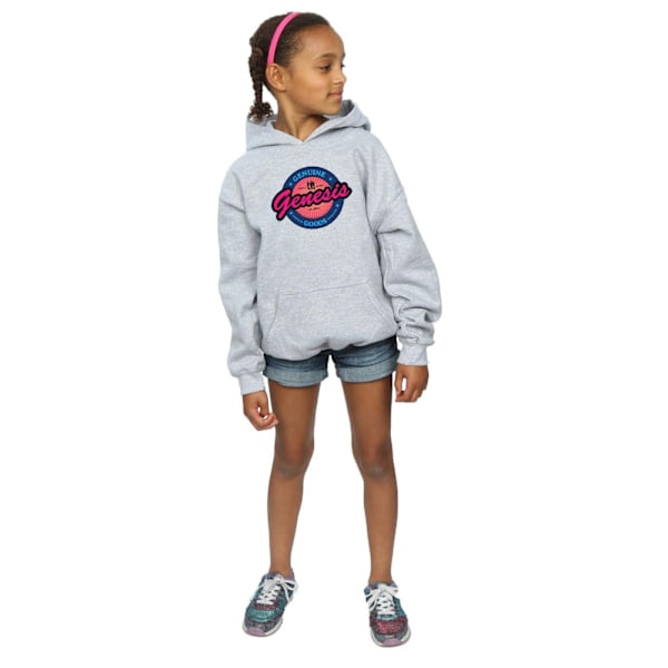 Genesis Girls Neon Logo Hoodie 7-8 år Sports Grey Sports Grey 7-8 Years