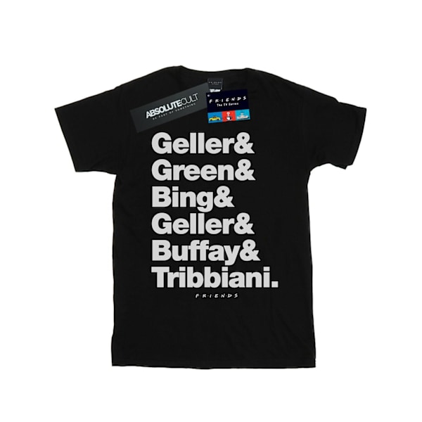 Friends Herr Surnames Text T-Shirt M Svart Black M