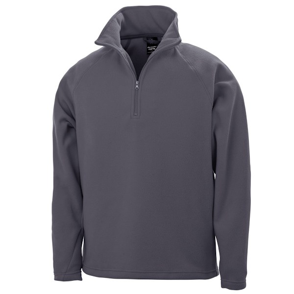 Result Core Micron Anti-Pill Fleece Top M Charcoal för män Charcoal M
