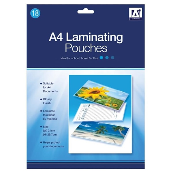 Anker Lamineringspåsar (18-pack) A4 Klar Clear A4