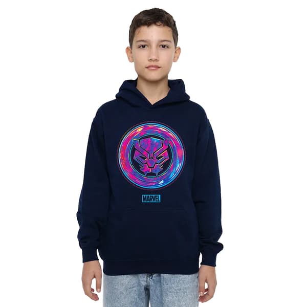 Black Panther Barn/Barn Scratch Pull Over Hoodie 5-6 år Black 5-6 Years