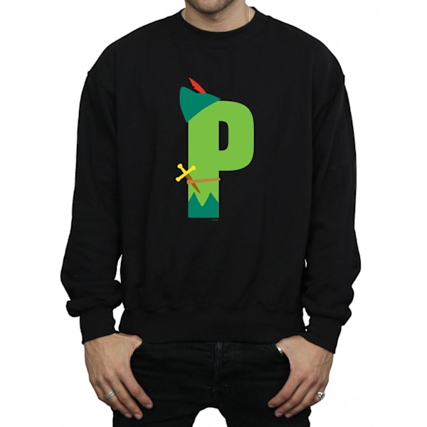 Disney Herr Alphabet P Är För Peter Pan Sweatshirt M Svart Black M