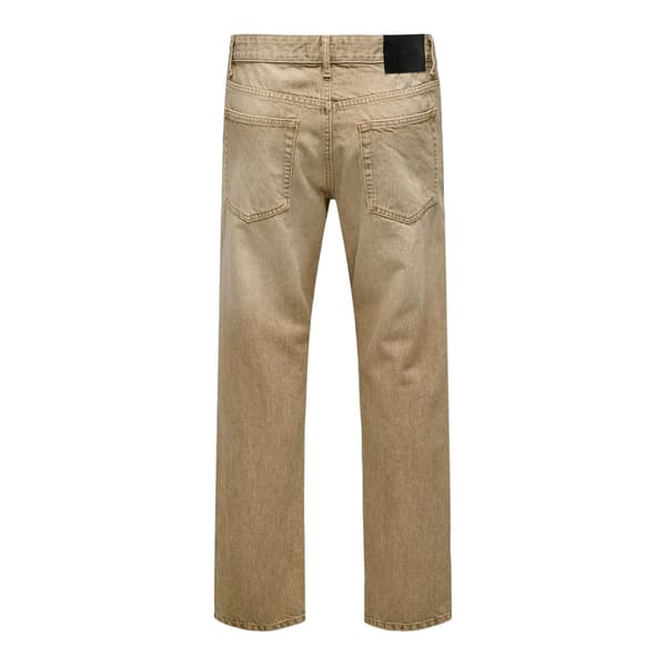 Only Herrjeans 5 Fickor Relaxed Fit 29L Beige Beige 29L