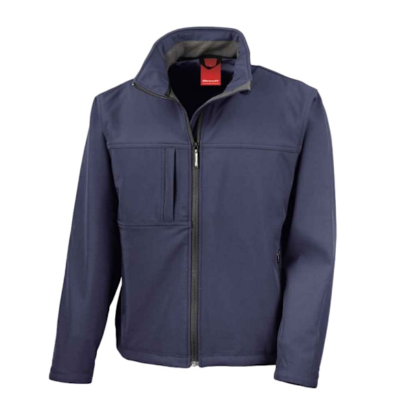 Result Herr Classic Soft Shell Jacka 4XL Marinblå Navy 4XL