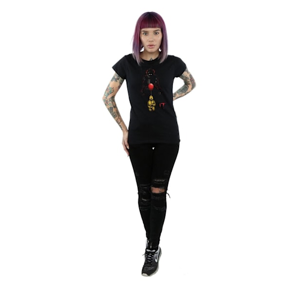 It Dam/Damer Pennywise Shadow Bomull T-shirt L Svart Black L