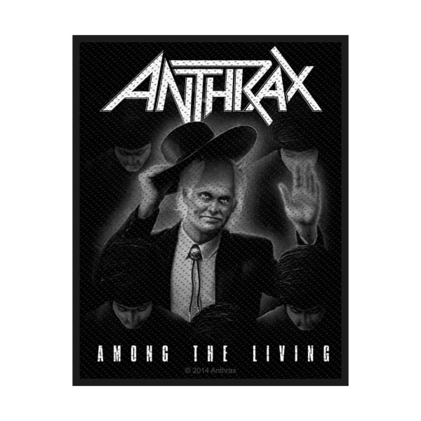 Anthrax Among The Living Patch One Size Svart/Vit Black/White One Size