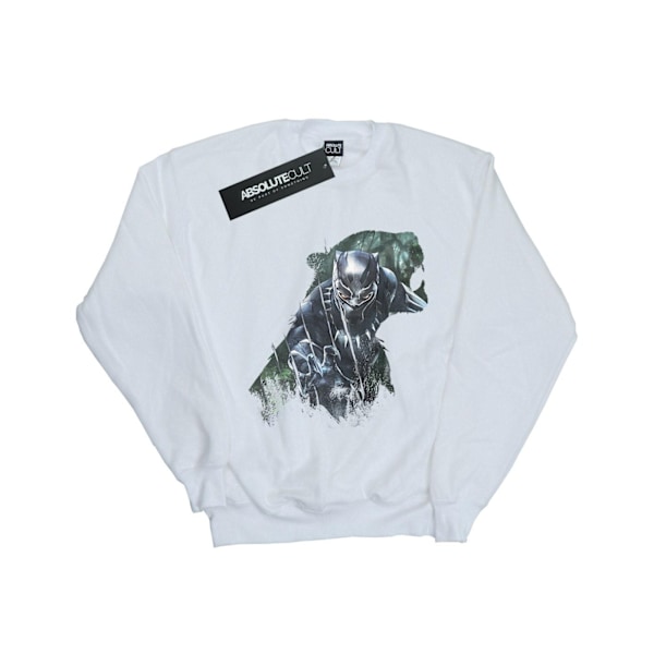 Marvel Girls Black Panther Wild Silhouette Sweatshirt 5-6 år White 5-6 Years