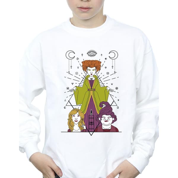 Disney Pojkar Hocus Pocus Ljus Tröja 3-4 År Vit White 3-4 Years