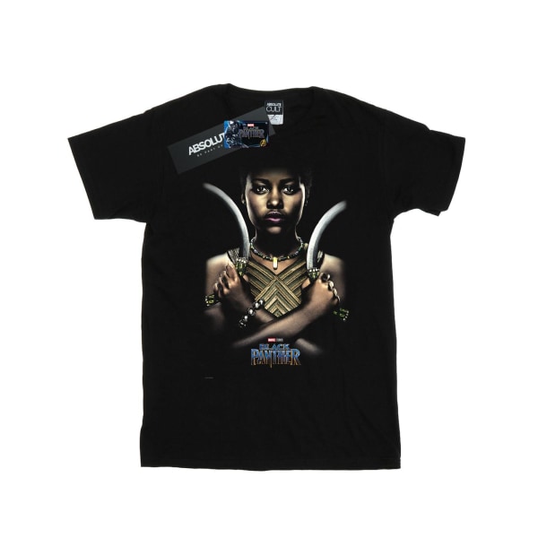 Marvel Boys Black Panther Nakia Poster T-shirt 5-6 år Svart Black 5-6 Years