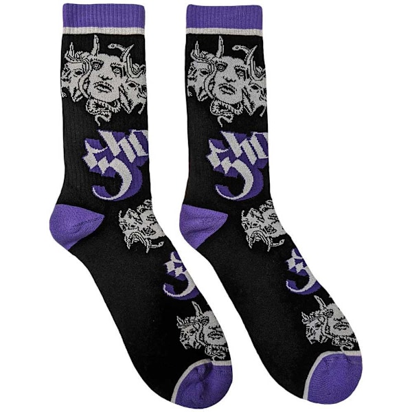 Ghost Unisex Adult Copia Socks 7 UK-11 UK Svart/Lila/Vit Black/Purple/White 7 UK-11 UK