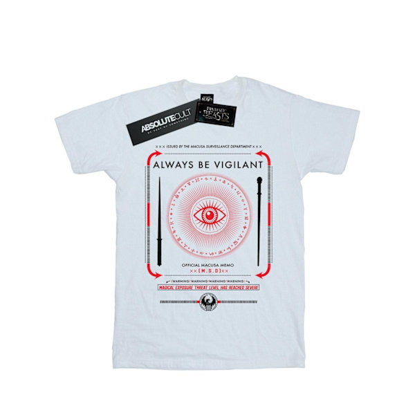 Fantastiska vidunder Mäns Alltid vara vaksam T-shirt XXL Vit White XXL