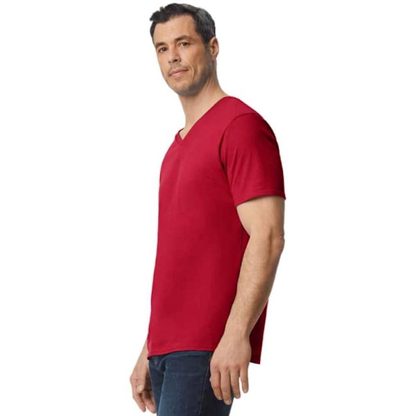 Gildan Unisex Vuxen Softstyle V-ringad T-shirt M Körsbärsröd Cherry Red M