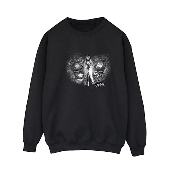 Corpse Bride Dam/Damer Emily Butterfly Sweatshirt S Svart Black S