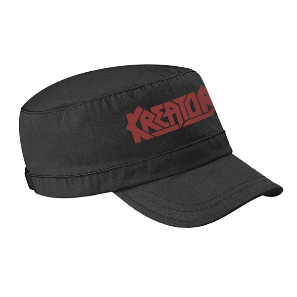 Kreator Unisex Vuxen Logo Army Cap En Storlek Svart/Röd Black/Red One Size