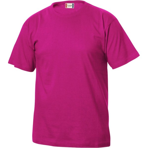 Clique Childrens/Kids Basic T-Shirt 9-11 Years Bright Cerise Bright Cerise 9-11 Years