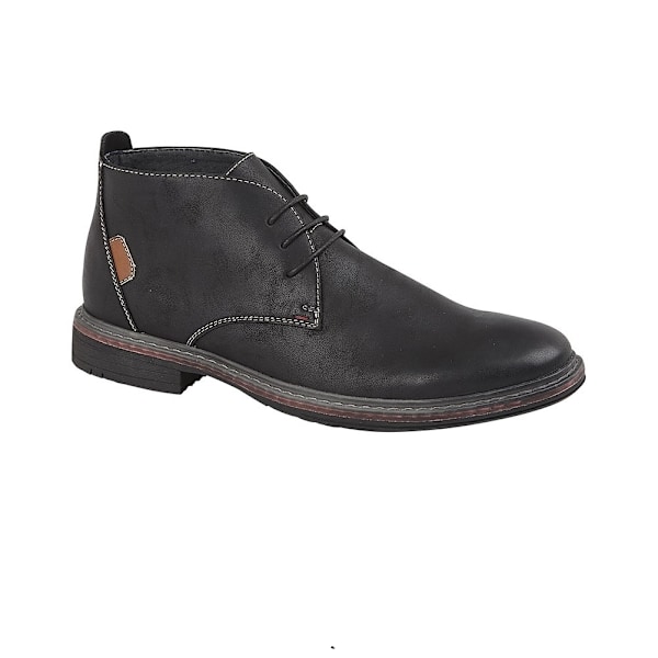 Goor herr 3 Eye syntetisk nubuck ökenkängor 8 UK svart Black 8 UK
