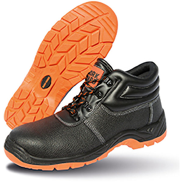 Result Work-Guard Defence SBP Vattentäta Säkerhetskängor i Läder för Herrar Black/Orange 8