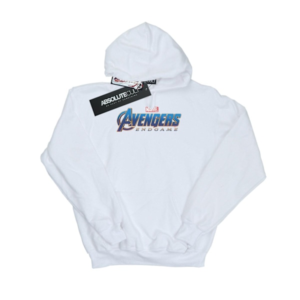 Marvel Womens/Ladies Avengers Endgame Logo Hoodie XXL Vit White XXL