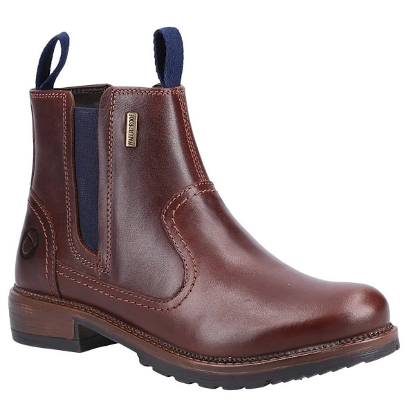 Cotswold Dam/Dam Laverton Slip On Läder Ankel Boot 5 UK Brown/Navy 5 UK