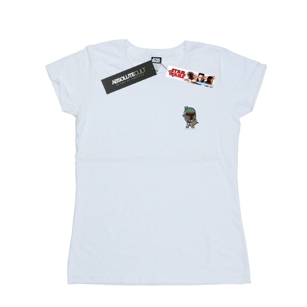 Star Wars Dam/Dam Boba Fett T-shirt i bomull med print S White S
