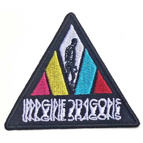Imagine Dragons Logo Blur Strykjärnsmärke One Size Svart/Flerfärgad Black/Multicoloured One Size