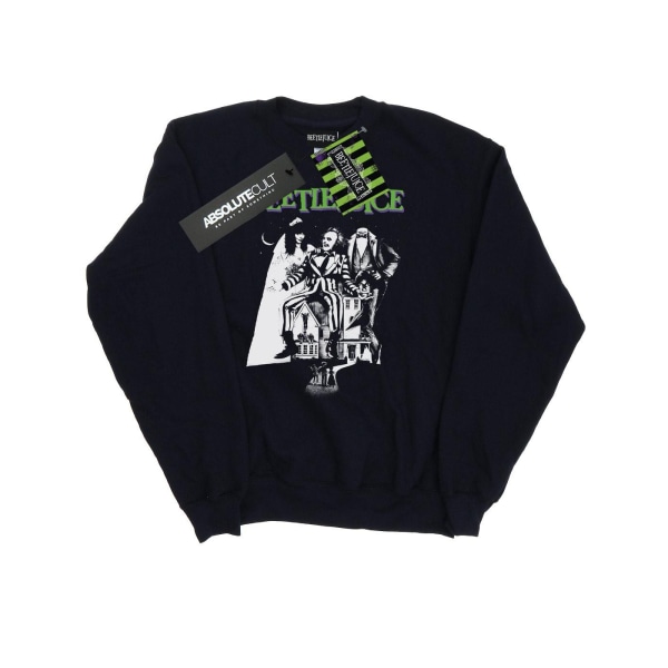 Beetlejuice Dam/Dam Mono Poster Sweatshirt XL Svart Black XL