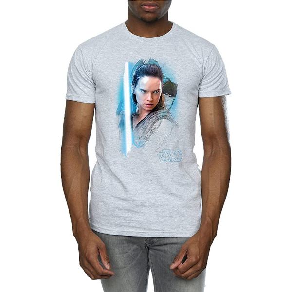 Star Wars: The Last Jedi Herr Rey Borstad T-shirt XL Sports Grå Sports Grey XL