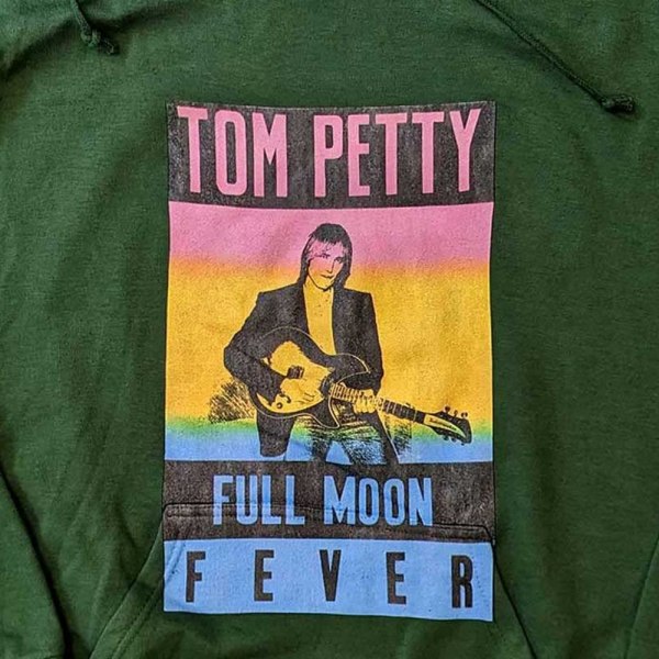 Tom Petty & The Heartbreakers Unisex Vuxen Full Moon Fever Huva Green XXL