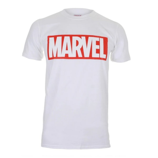 Marvel Comics Herr Core Logotyp T-shirt L Vit White L