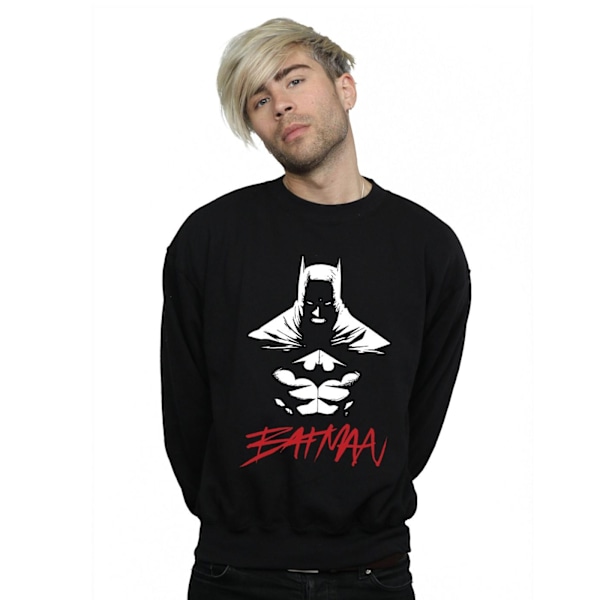 DC Comics Herr Batman Shadows Sweatshirt L Svart Black L