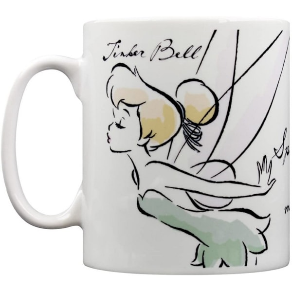 Peter Pan Magic Tinkerbell Mug En Storlek Grön/Gul/Vit Green/Yellow/White One Size