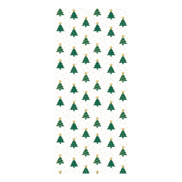 Anniversary House Christmas Tree Cellofanfestväskor (paket med Green/Gold/Clear One Size