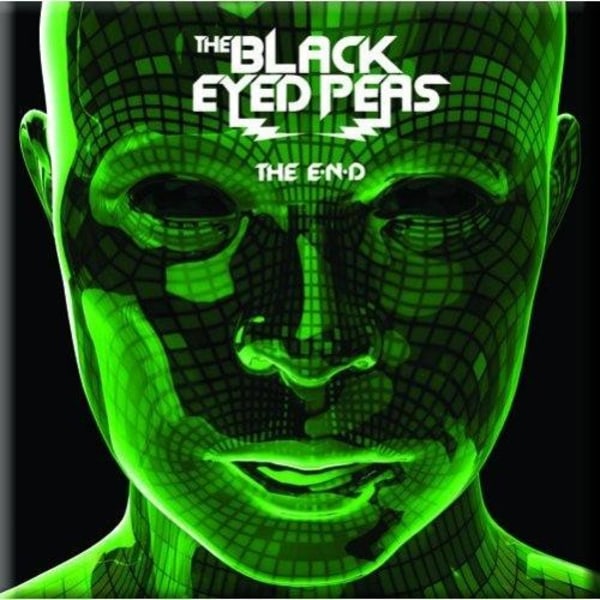 Black Eyed Peas The End Kylskåpsmagnet En Storlek Svart/Grön/Vit Black/Green/White One Size