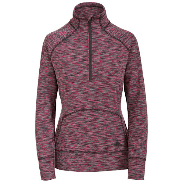 Trespass Dam/Damer Moxie Halv Zip Fleece Top XXS Raspberry Raspberry Marl XXS