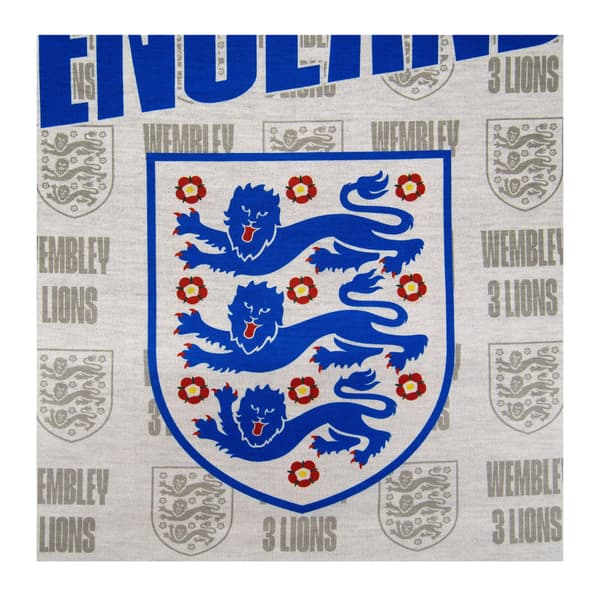 England FA Pojkar Three Lions Kort Pyjamasset 6-7 År Vit White 6-7 Years
