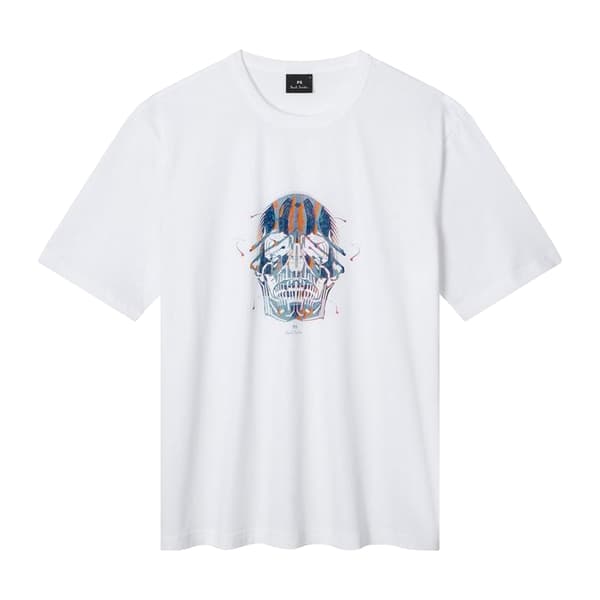Paul Smith Herr Skull Regular T-shirt S Vit White S