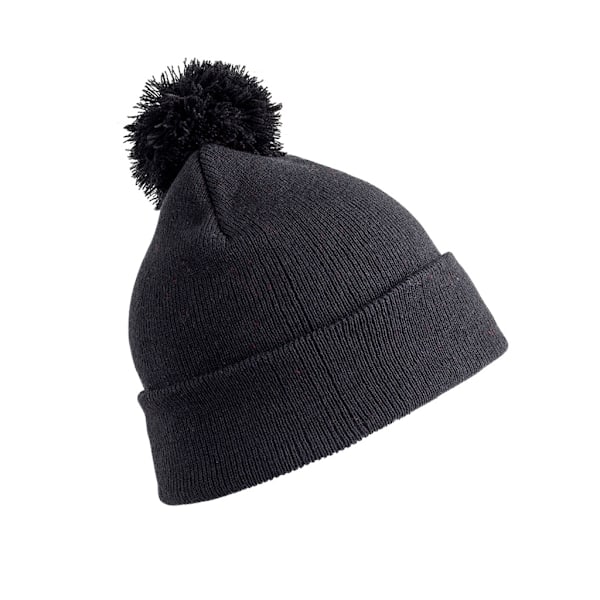 Result Barn/Barn Pom Pom Mössa En Storlek Svart Black One Size