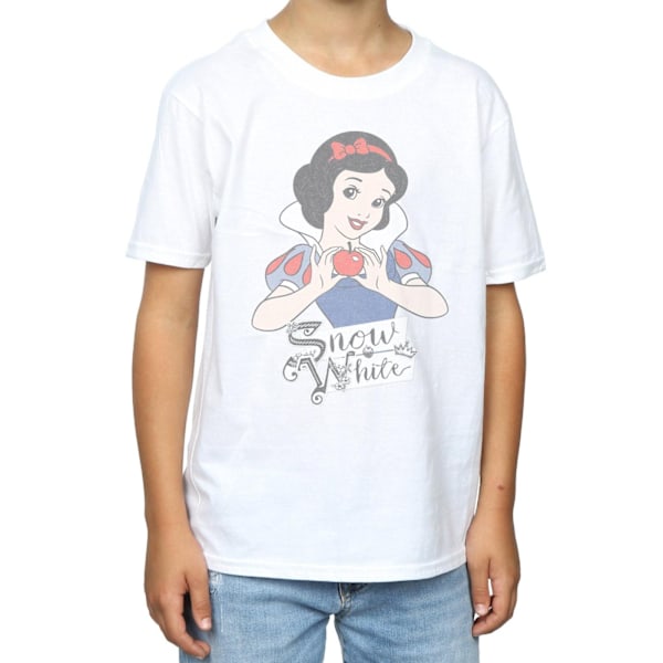 Disney Princess Boys Snow White Apple T-Shirt 12-13 år Vit White 12-13 Years