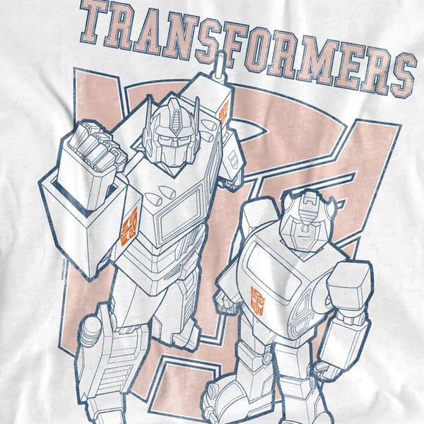 Transformers Dam/Kvinnor Generations Optimus Prime & Bumblebe White XXL