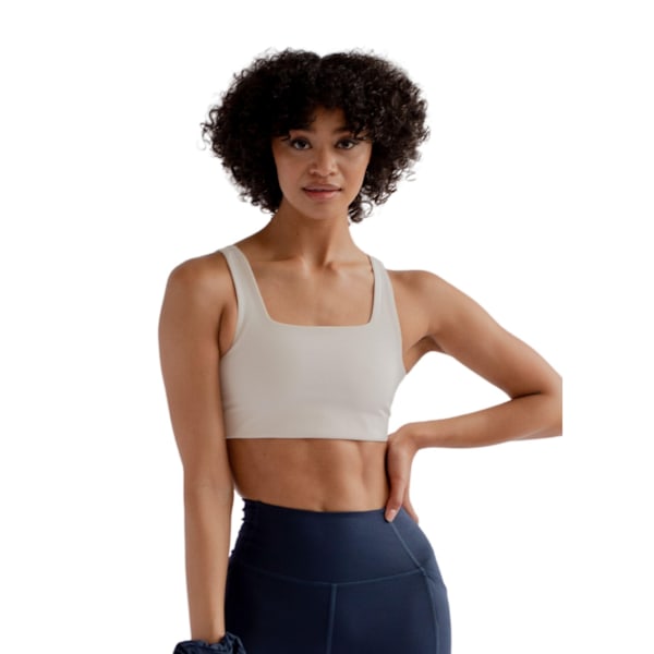 Girlfriend Collective Dam Tommy Croppad Fyrkantig Halsringning B Ivory 3XL