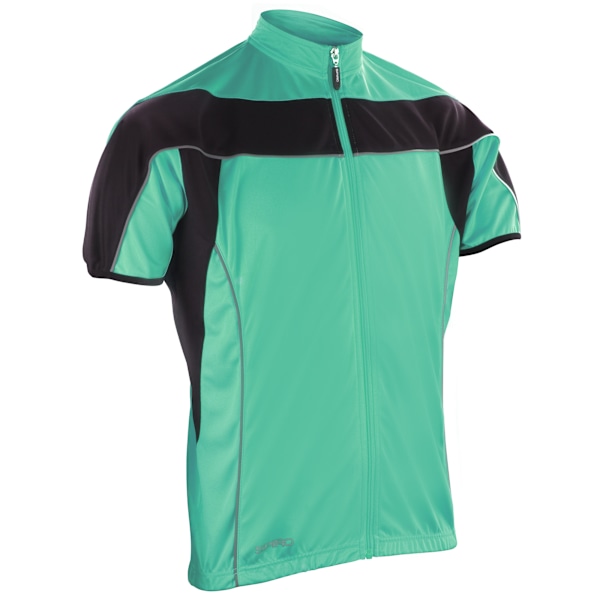 Spiro herrcykelkläder / Cykel 1/4 dragkedja Cool-Dry Performance Fleece Aqua / Black S