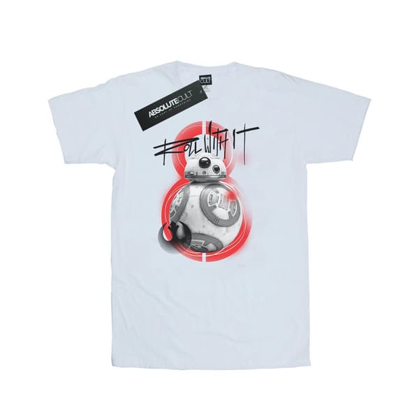 Star Wars Herr The Last Jedi BB-8 Roll With It T-Shirt M Vit White M